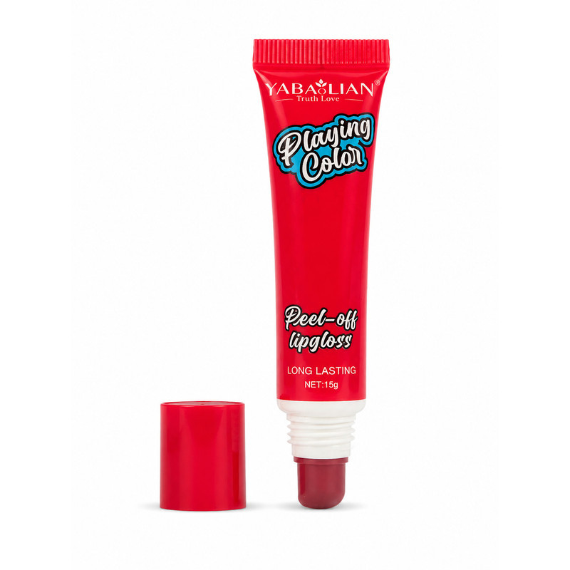 رژ لب مایع براق یابالین مدل Peel Off شماره 03