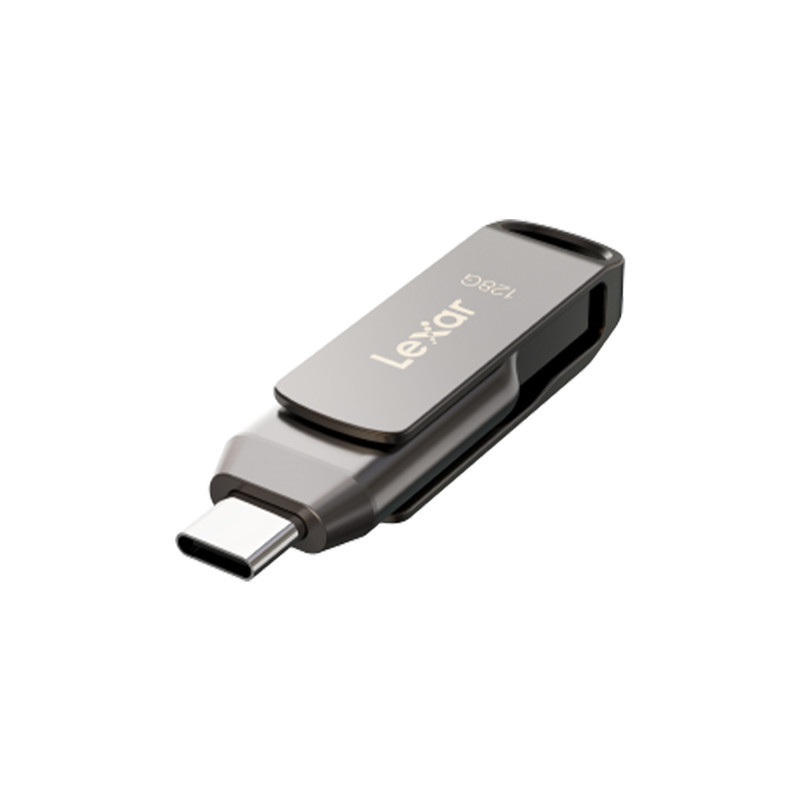 فلش مموری لکسار مدل Dual Drive D400 ظرفیت 128 گیگابایت با رابط USB 3.2