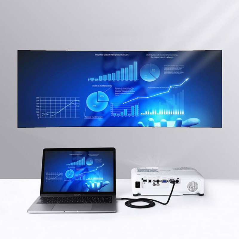 کابل تبدیل USB-C به HDMI یوگرین مدل MM142-50570 طول 1.5 متر