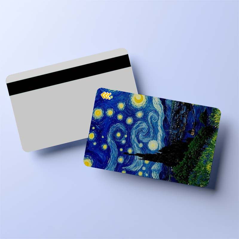 استيکر کارت کارنيکا طرح شب پرستاره فانتزی ون‌گوگ Fantasy Starry Night Van Gogh کد 47123 مجموعه 6 عددی