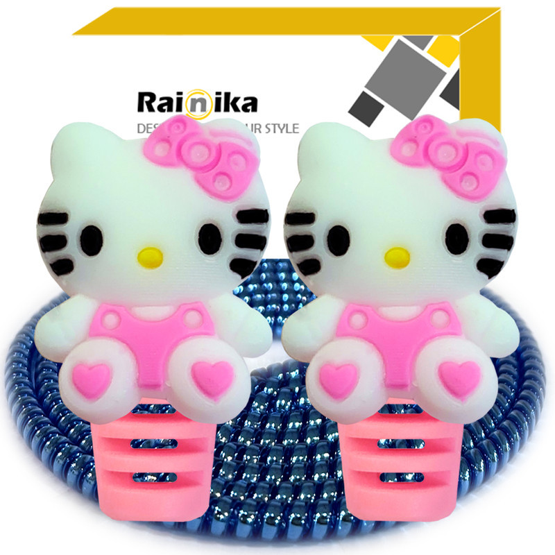محافظ کابل شارژر رینیکا مدل Hello Kitty BBB B03 مجموعه 3 عددی