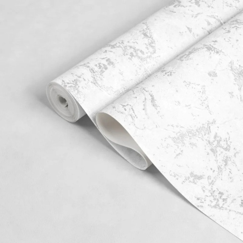 کاغذ دیواری مدل طرح رگه‌دار سفید کد 919W