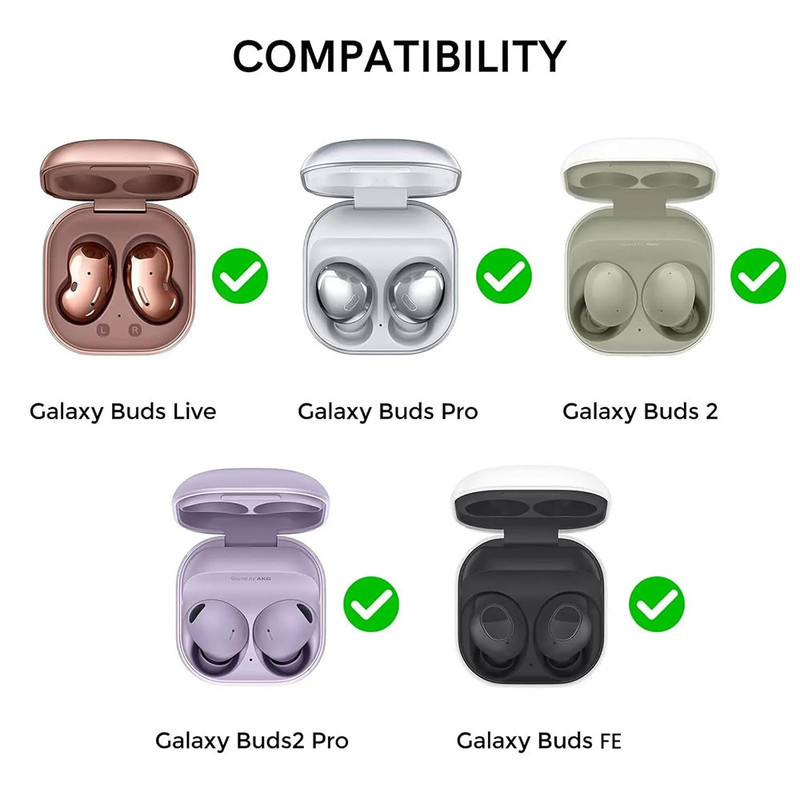 کاور اسپایدر مدل سیلیکون مناسب برای کیس هدفون بی سیم سامسونگ Galaxy Buds Live  Buds Pro  Buds 2  Buds 2 Pro  Buds FE