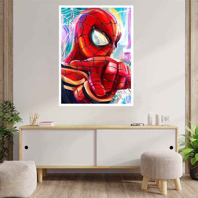 پوستر کارنيکا طرح Man-مرد عنکبوتی Spider کد 14493 مجموعه 8 عددی