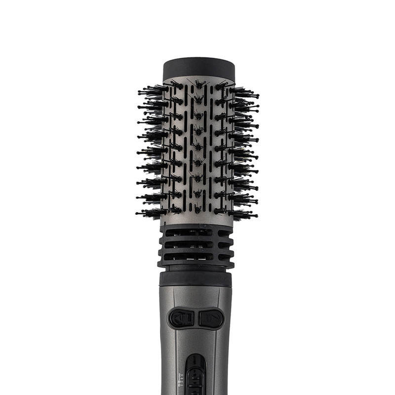 سشوار برس‌دار چرخشی 1200 وات والوروس مدل VL-507، موتور AC، وزن 950 گرم، المنت سرامیک، دارای سری برس‌دار گرد باریک، سری برس‌دار گرد پهن با ویژگی فرکنندگی، صاف‌کنندگی، حجم‌دهندگی، با قابلیت تنظیم دما