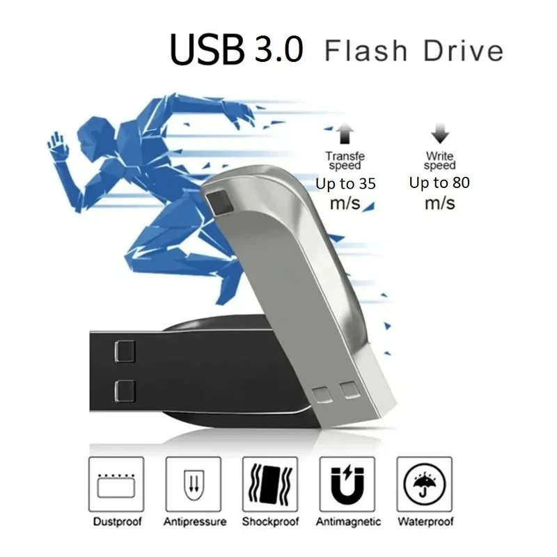 فلش مموری سمگپرس مدل UDP Plus ظرفیت 64 گیگابایت با رابط USB 3.0، USB 2.0