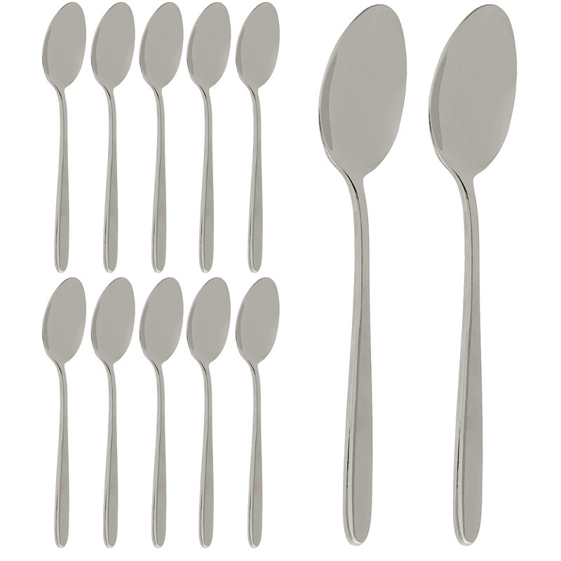 قاشق قهوه خوری 12 پارچه فالکن کد 3mm