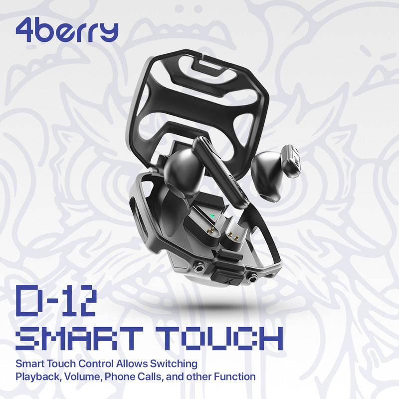 هدفون بلوتوثی فوربری مدل Dmooster D12 بدون قابلیت نویز کنسلینگ، درگاه شارژ USB Type-C
