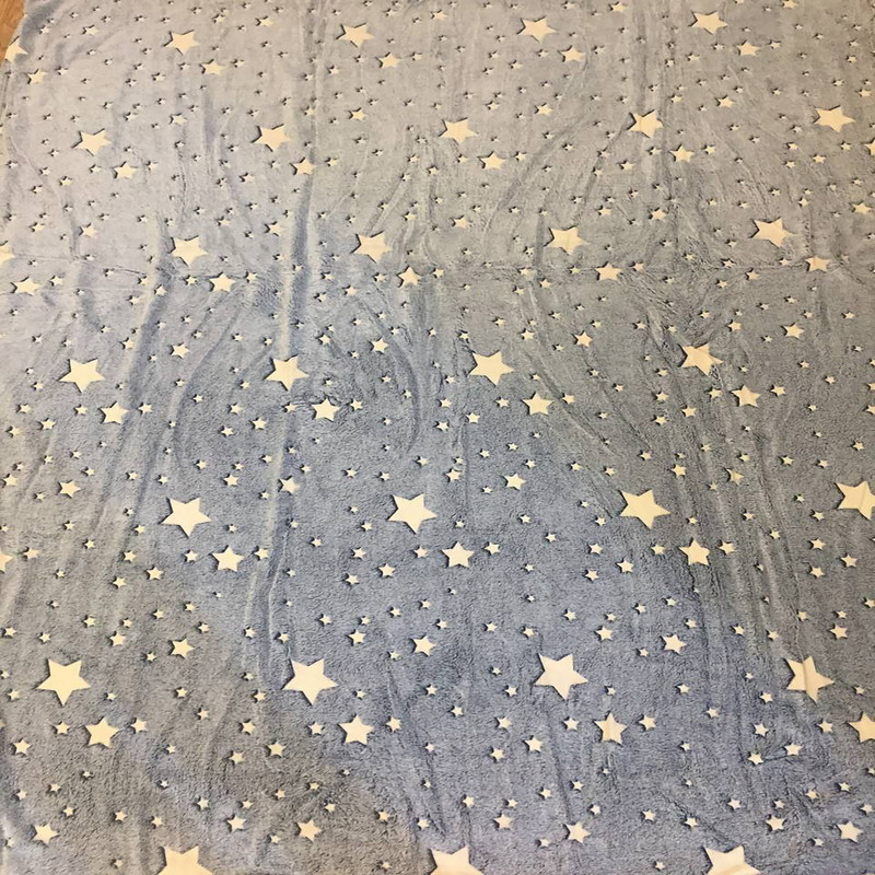 پتو مسافرتی مدل شبنما ستاره سایز 210x150 سانتی متر