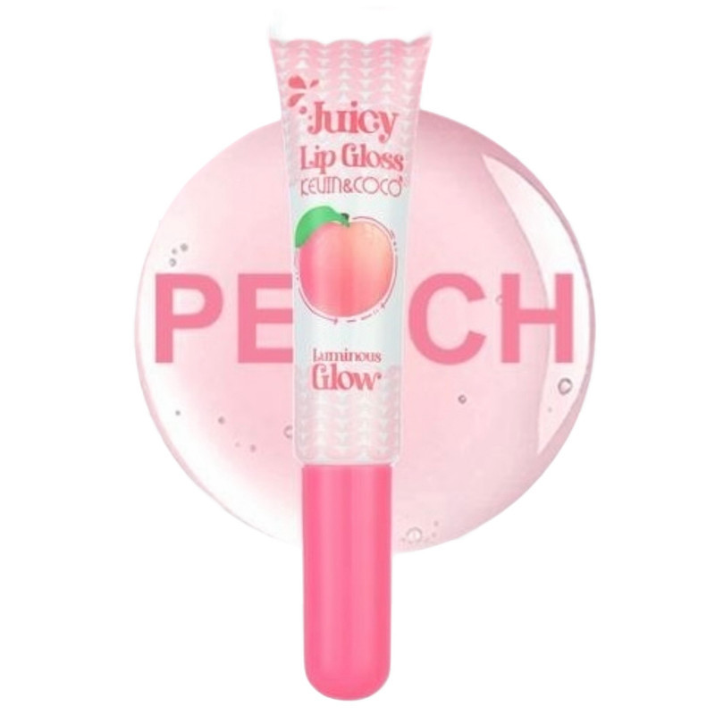 لیپ گلاس براق کوین اند کوکو مدل peach شماره 04