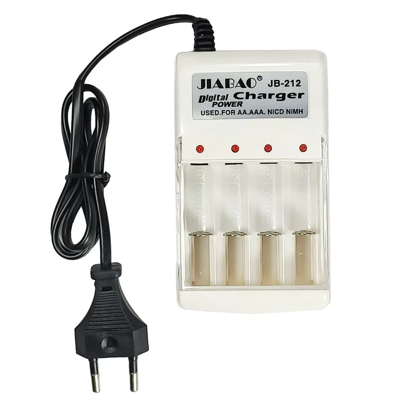 شارژر جیابائو مدل JB-212  کدAB402 به همراه باتری قلمی