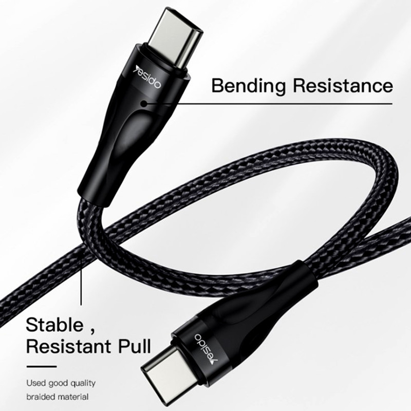 کابل تبدیل usb-C به usb-C یسیدو مدل CA83 طول 0.3 متر