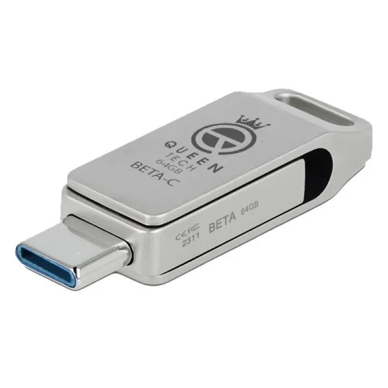 فلش مموری کوئین تک  مدل DUAL DRIVE USB 3.0 TYPE C BETA-C ظرفیت 64 گیگابایت