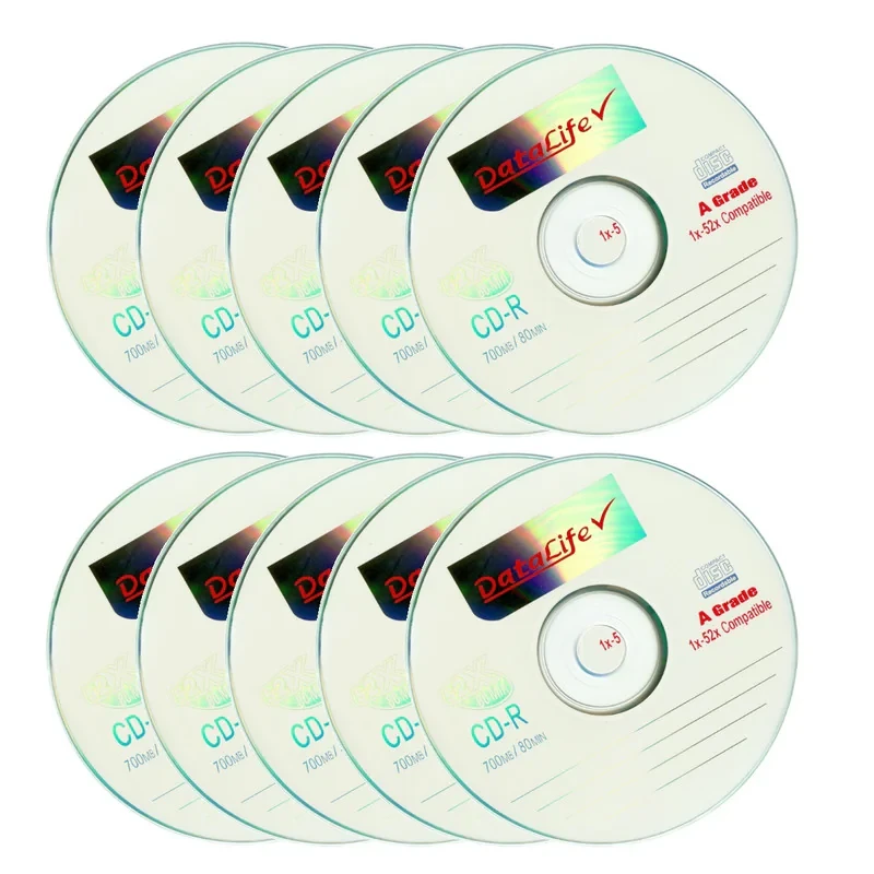 سی دی خام دیتالایف مدل G-D10 بسته 10 عددی