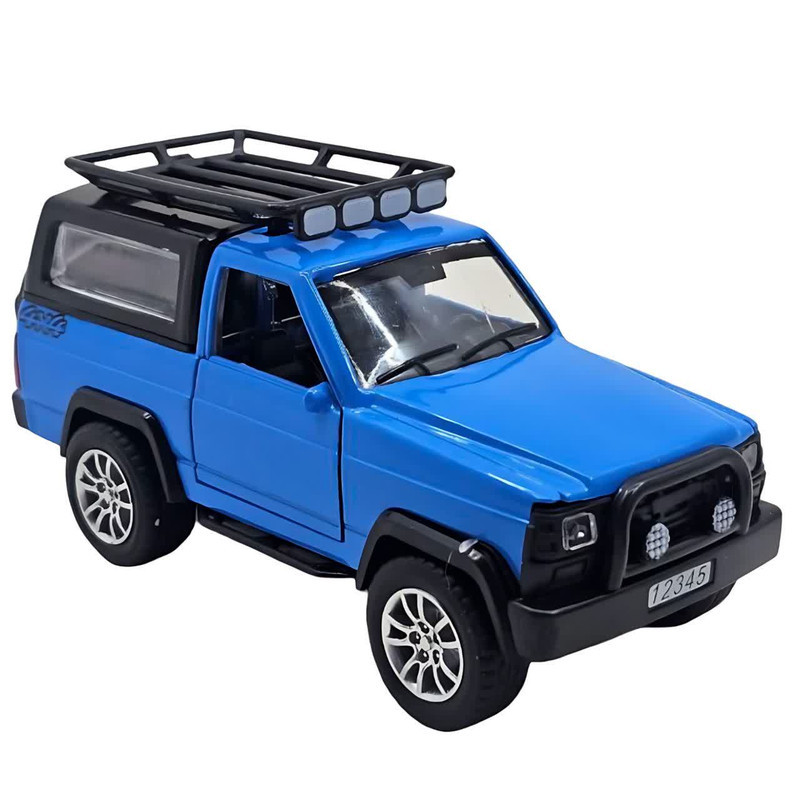 ماکت ماشین ناب سل مدل نیسان پاترول آفرود فلزی موزیکال چراغدار عقب کش دو در کد Nissan Patrol Off-Road Metal Musical Pull Back Lights