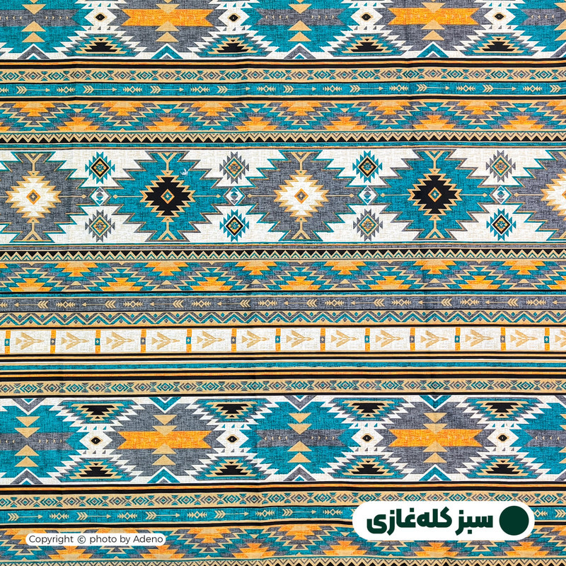 روکش لحاف مایکروفایبر آدنو مدل قشقایی کد CH156 یک نفره سایز 220x160 سانتی‌متر