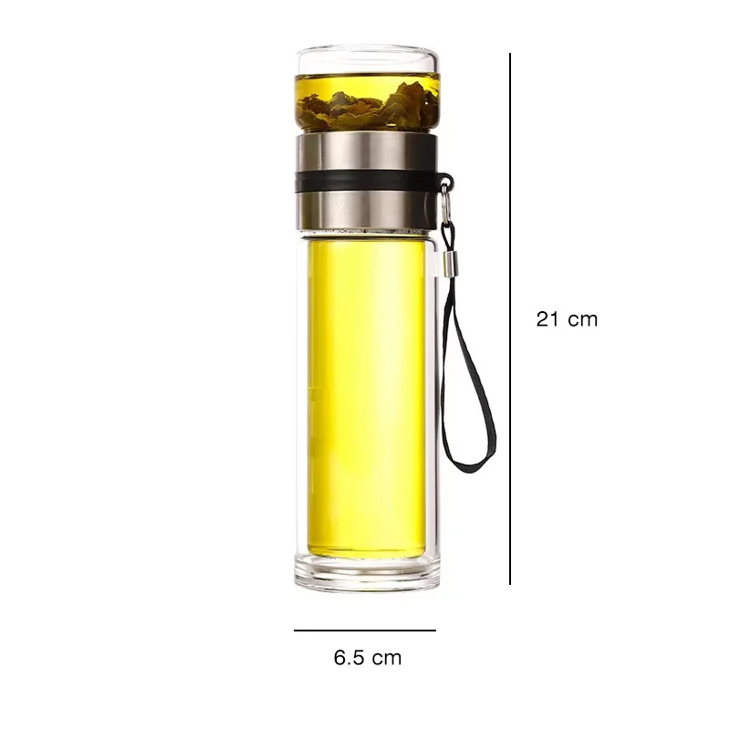 فلاسک دمنوش ساز  سفری مدل Double F