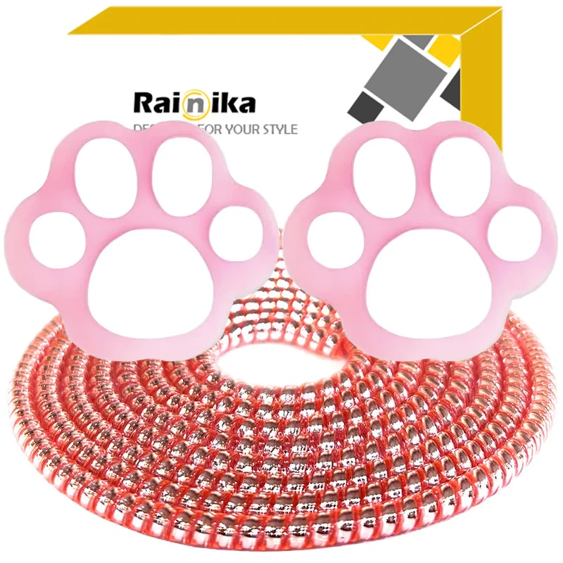 محافظ کابل شارژ و هندزفری رینیکا مدل Paw Pin KK 03 مجموعه 3 عددی