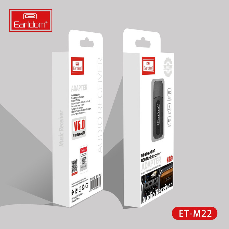 دانگل بلوتوث ارلدام مدل ET-M22