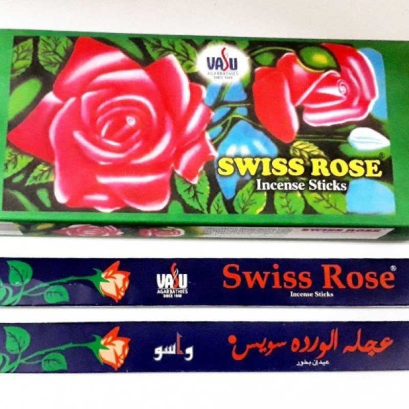 عود خوشبو کننده واسو مدل Swiss Rose بسته 3 عددی