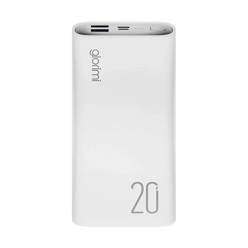 پاوربانک 22.5 وات گلوریمی مدل LIGHTCORE ظرفیت 20000 میلی‌آمپرساعت به همراه کابل USB-C