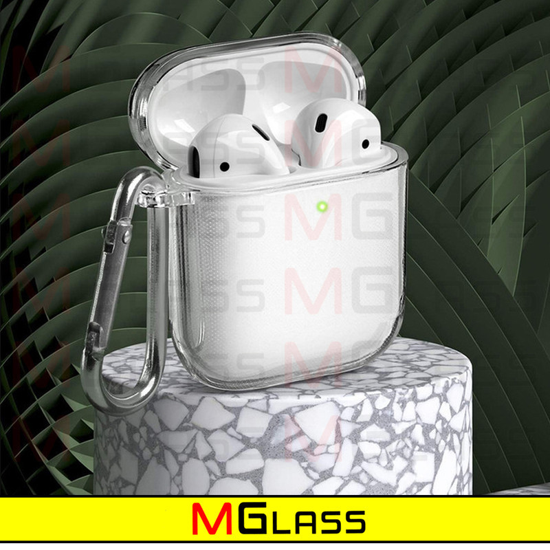 کاور ام‌گلس مدل Clear-MG مناسب برای کیس اپل ایرپاد Airpods 1  Airpods 2