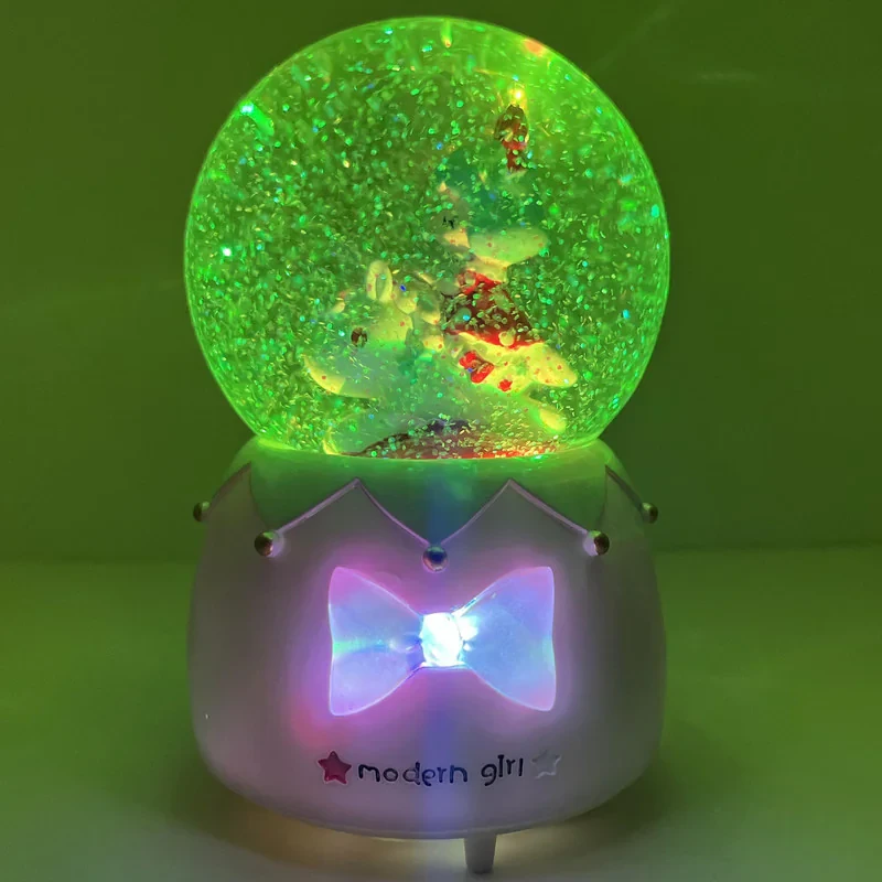گوی موزیکال مدل پمپی modern girl طرح دختر و اسب شاخدار کد PAB7663
