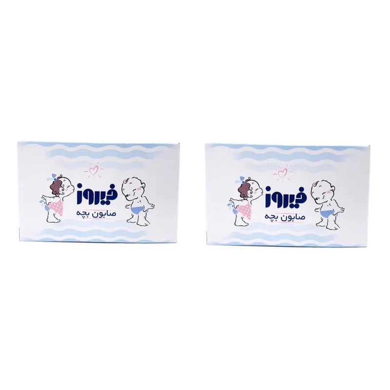 صابون بچه نارگیل فیروز  -75 گرم بسته 2 عددی