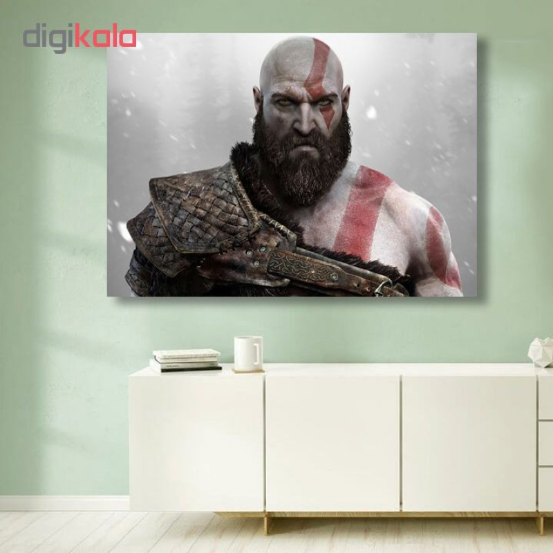 تابلو شاسی گالری استاربوی طرح بازی God Of War مدل Amazing Game 4
