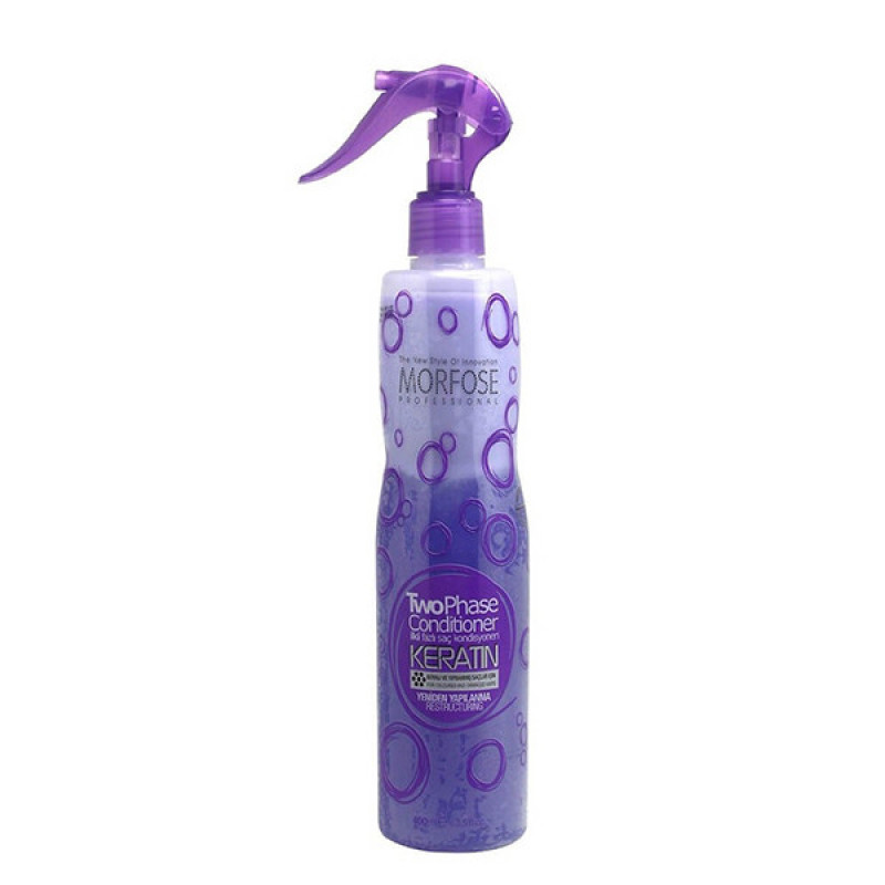 اسپری دو فاز مو مورفوس مدل Keratin حجم 400 میلی لیتر