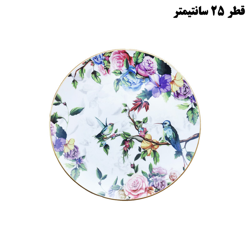 بشقاب غذاخوری گونول مدل BIRD_6 مجموعه 6 عددی
