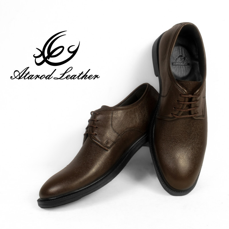 کفش مردانه چرم عطارد مدل چرم طبیعی کد SH135