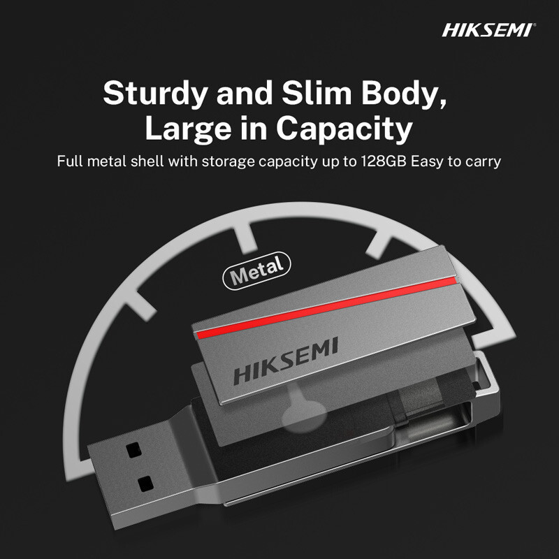 فلش مموری هایک سمی مدل E307C  ظرفیت 64 گیگابایت با رابط USB 3.2