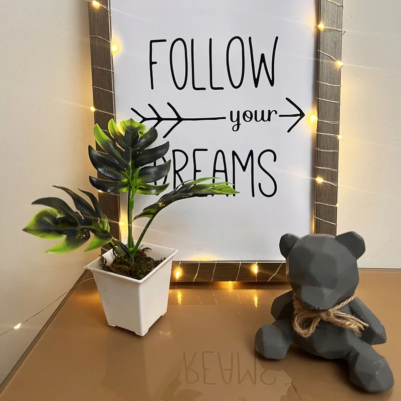 گل مصنوعی مدل برگ تک انجیر ساده مجموعه 12 عددی