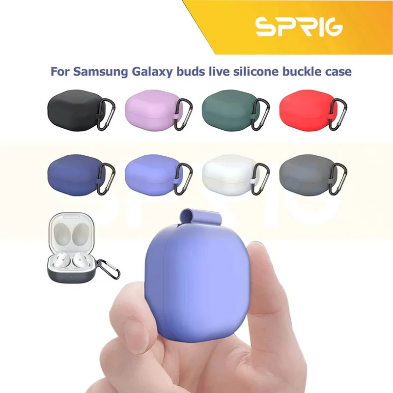 کاور اسپریگ مدل Hard Silicon مناسب برای هدفون بی سیم سامسونگ galaxy buds 2  buds pro  buds live  buds 2 Pro