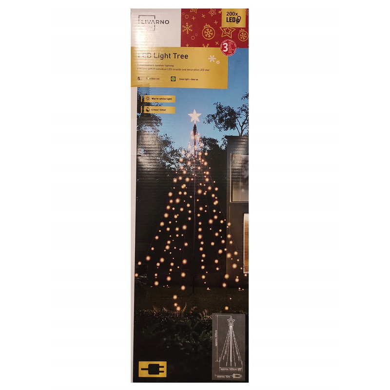ریسه ال ای دی لیوارنو هوم مدل کریسمس کد 4055329092539