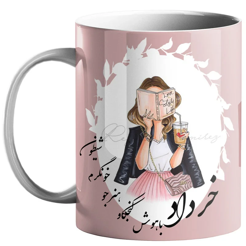 ماگ طرح ماه تولد خرداد کد 50
