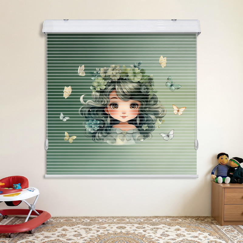 پرده زبرا مدل شب و روز زبران سایز 150 × 120 سانتی‌متر