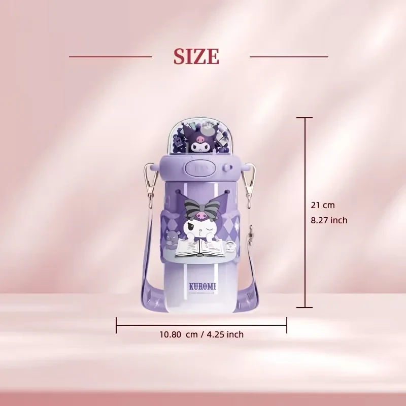 قمقمه کودک مدل kuromi گنجایش 0.58 لیتر
