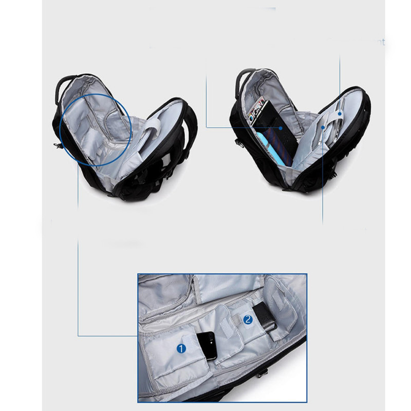کوله پشتی لپ تاپ ازوکو مدل OZ-8980 مناسب برای لپ تاپ تا 15.6 اینچی