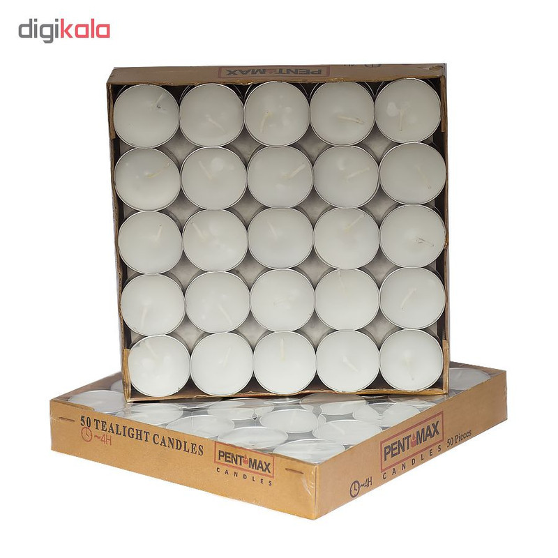 شمع وارمر پنت مکس مدل TeaLight بسته 50 عددی