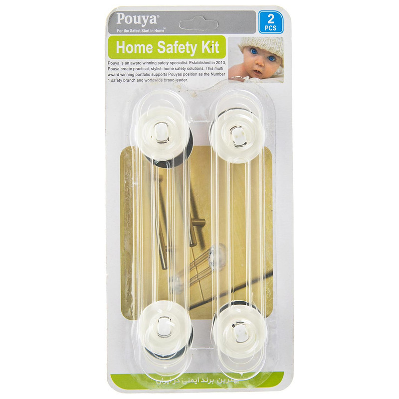 قفل درب کابینت پویا مدل Home Safety Kit شش بسته 2 عددی