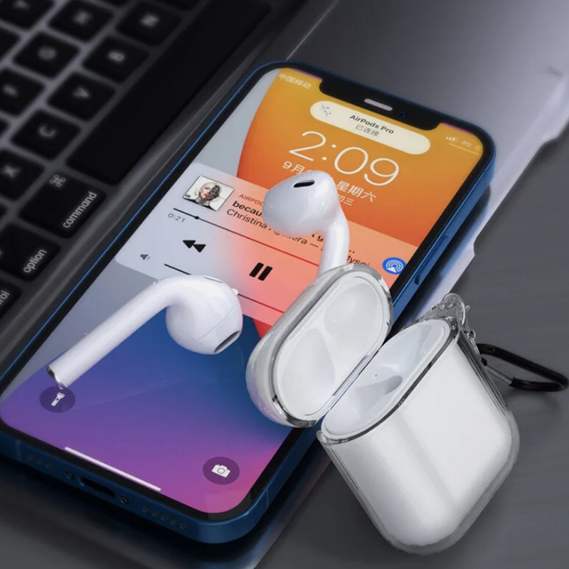 کاور قاب گارد مدل CLEARGHA مناسب برای کیس اپل AirPods 12