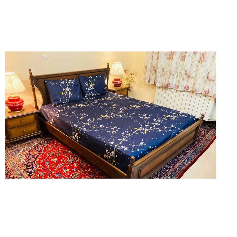 سرویس روتختی مدل شکوفه گیلاس دو نفره 4 تکه