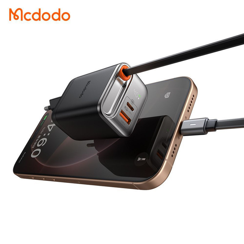 شارژر دیواری 40 وات مک دودو مدل CH-4280 به همراه کابل متصل به بدنه USB-C