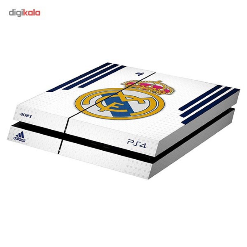 برچسب افقی پلی استیشن 4 ونسونی طرح Real Madrid CF White 2016