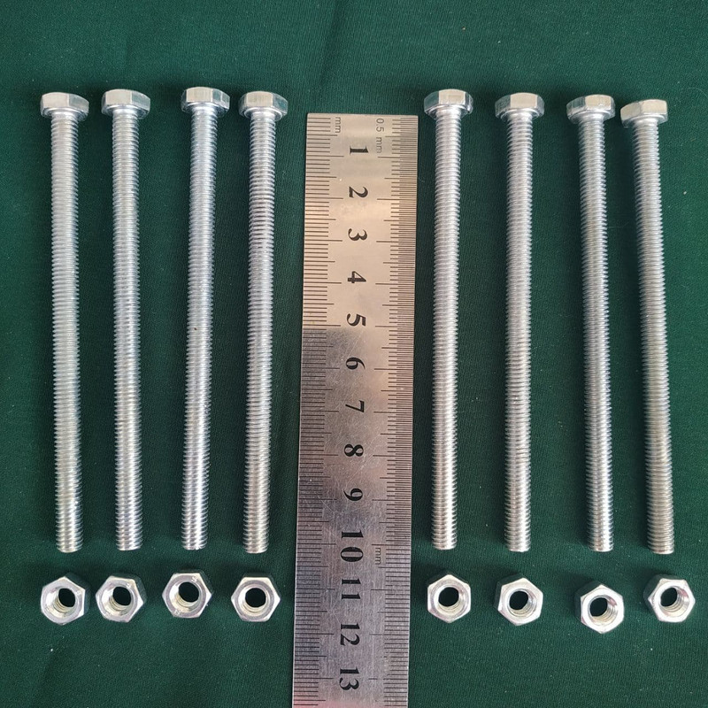 پیچ و مهره مدل PM 6x100 مجموعه 16 عددی