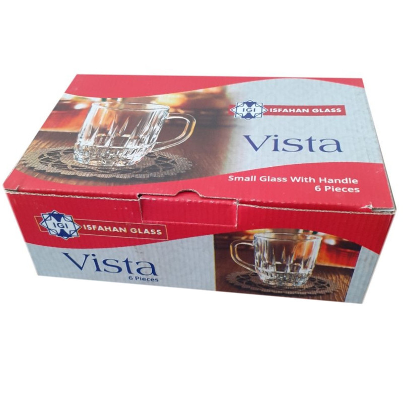 استکان شیشه و بلور اصفهان مدل 446 بسته 6 عددی