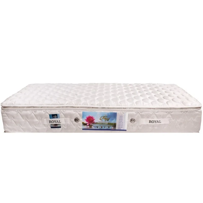 تشک رویال مدل سوپر طبی فنری کلاسیک پددار دونفره سایز 140x200 سانتیمتر