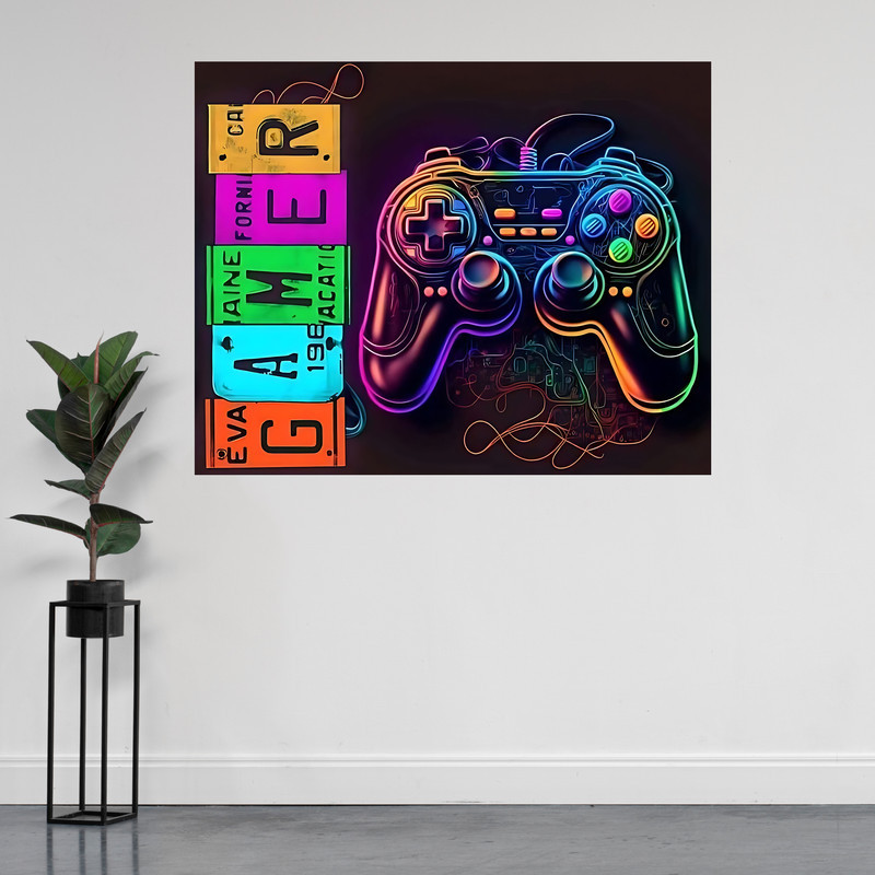 تابلو شاسی مدل گیمینگ طرح جوستیک GAMER کد 62